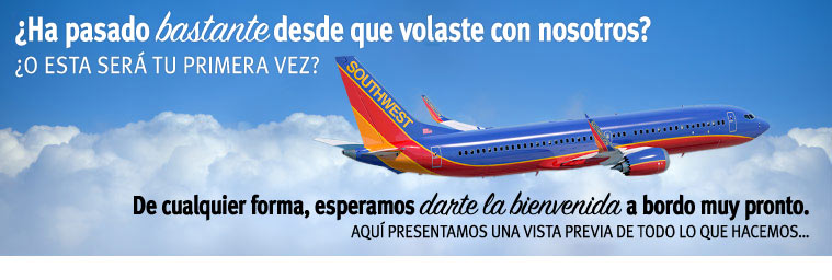 ¿Ha pasado bastante desde que volaste con nosotros? ¿O esta será tu primera vez? De cualquier forma, esperamos darte la bienvenida a bordo muy pronto. Aquí presentamos una vista previa de todo lo que hacemos.