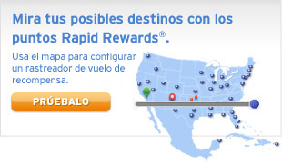 Mira tus posibles destinos con puntos.