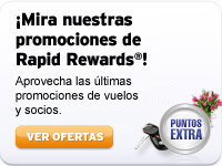 ¡Mira nuestras promociones de Rapid Rewards!