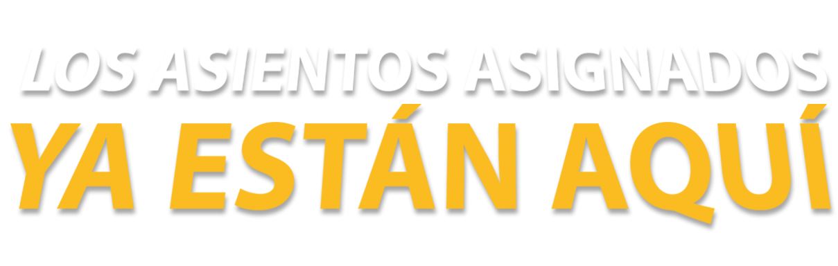 Los asientos asignados ya están aquí